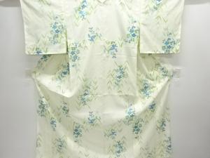 駒絽秋草模様小紋着物